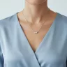 Angyalszárny ezüst nyakék
