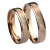 45002-AVF Miami white and red gold wedding band