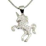 Silver unicorn pendant