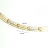 Two-tone yellow and white gold necklace 45 cm