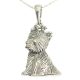 Silver pendant Cairn Terrier