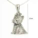 Ezüst medál Cairn terrier