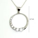 Silver circle pendant