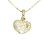 Shining Heart Gold Pendant