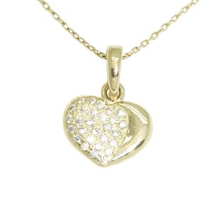 Shining Heart Gold Pendant
