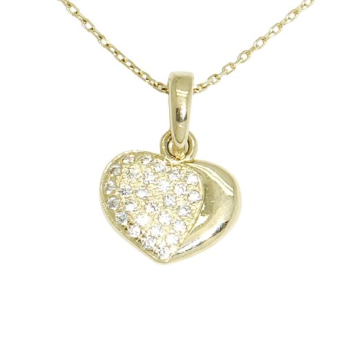 Shining Heart Gold Pendant
