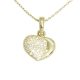 Shining Heart Gold Pendant