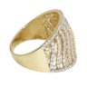 Gold wave ring