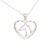 Horse Love Silver Heart Pendant