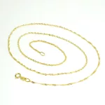 Singapore gold chain, thicker, 45 cm