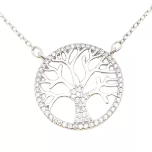 Ezüst életfa collier nyakék