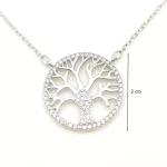 Ezüst életfa collier nyakék