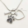 Dog Lover 3-Piece Silver Pendant