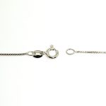 Silver Venetian snake chain, thinner, 45 cm