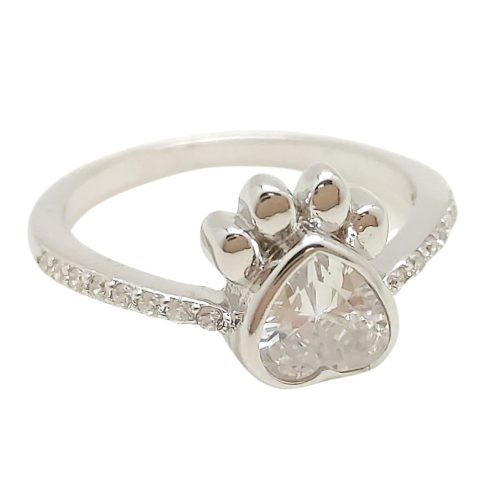 Silver Paw Ring