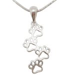 Paw Print Silver Pendant