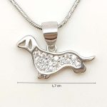 Silver dachshund pendant