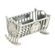Baby gift: Silver cradle with engravable surface