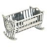Baby gift: Silver cradle with engravable surface