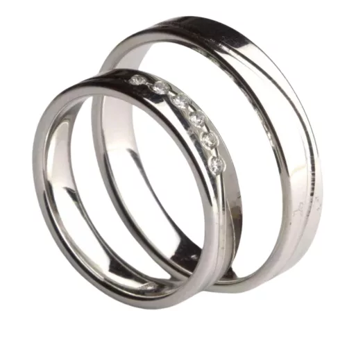 A40408-F Helsinki white gold wedding band