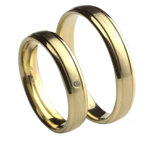 A40418-S Sydney yellow gold wedding band