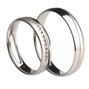 A40420-F Oslo white gold wedding band
