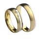 A50522-SF Barcelona yellow and white gold wedding band