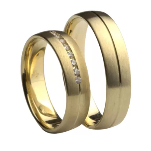 A50543-S London yellow gold wedding band