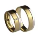 A60605-SF Firenze yellow and white gold wedding band