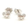 Silver bear earrings for children