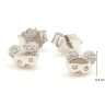 Silver bear earrings for children