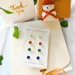 Antiallergén Colors fülbevaló szett