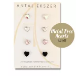 Antiallergén Hearts fülbevaló szett