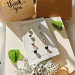 Antiallergén Hearts fülbevaló szett