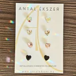 Antiallergén Hearts fülbevaló szett