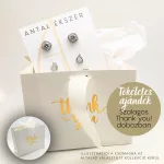 Antiallergén hearts fülbevaló szett