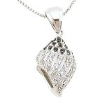 Sea snail silver pendant