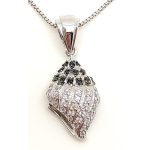 Sea snail silver pendant