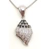 Sea snail silver pendant