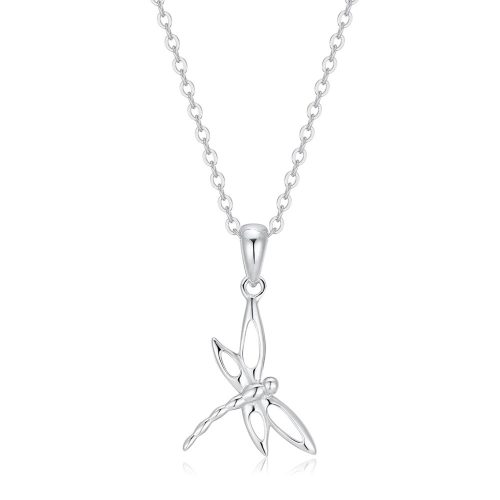 Silver dragonfly pendant 