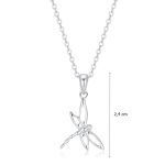 Silver dragonfly pendant 