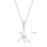 Silver dragonfly pendant 