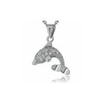 Silver dolphin pendant