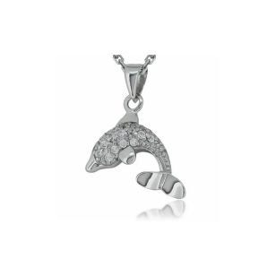 Silver dolphin pendant