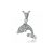 Silver dolphin pendant