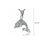 Silver dolphin pendant