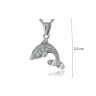 Silver dolphin pendant