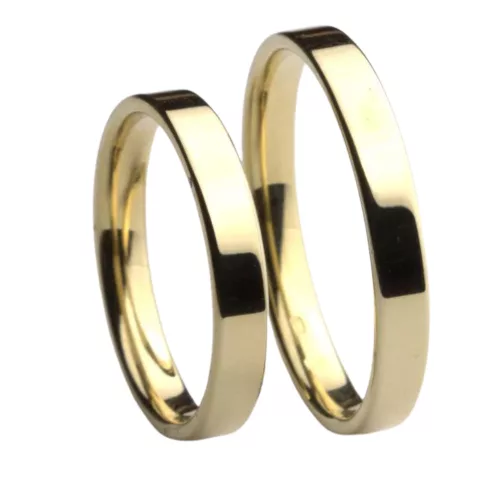 COMS/3E Oxford yellow gold wedding band