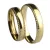COMS/4AB Athens yellow gold wedding band
