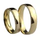 COMS/5AB Rome yellow gold wedding band